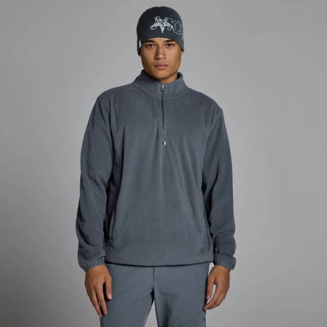 Myprotein MP Heren Fleece 1/4 Rits - Graniet