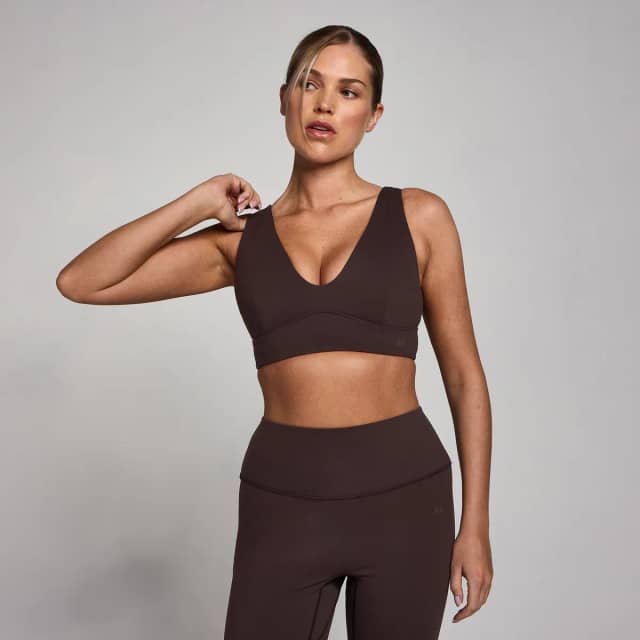 Myprotein MP Women's SculptForm V-hals Longline Sport-bh - Cacao