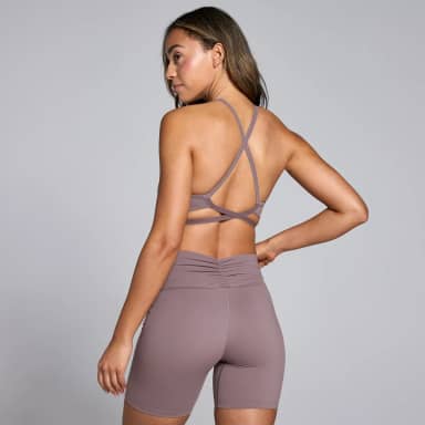 Myprotein MP Tempo sportbeha met rugbandjes - Mokka