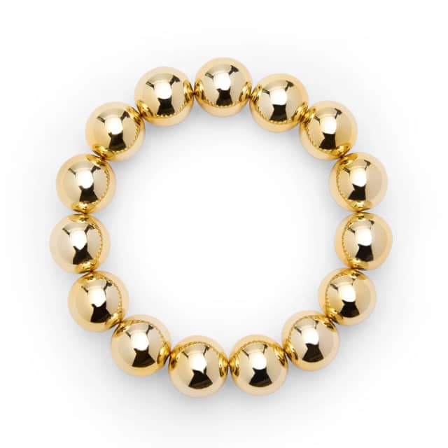 Manfield Goudleurige Kralenarmband
