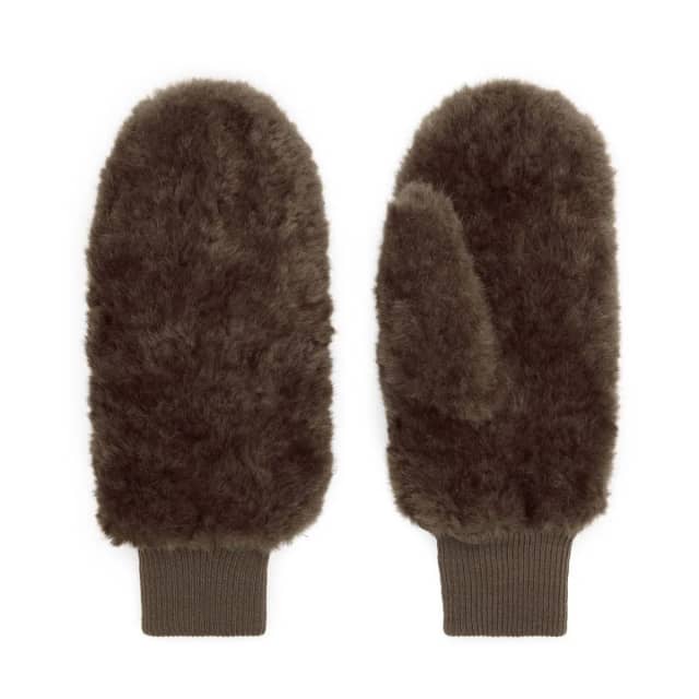 Manfield Donkerbruine fur wanten