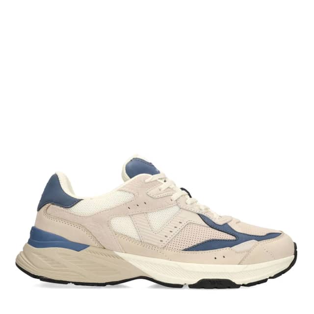 Van Lier Blauwe Cosmos Nubuck Sneakers Met Veters
