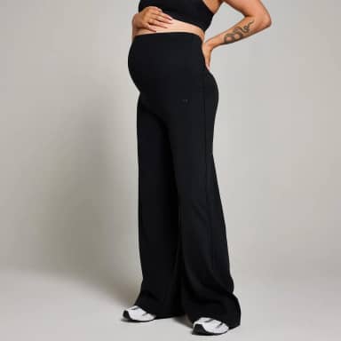 MP Dames Zwangerschaps Wide Leg Legging - Zwart