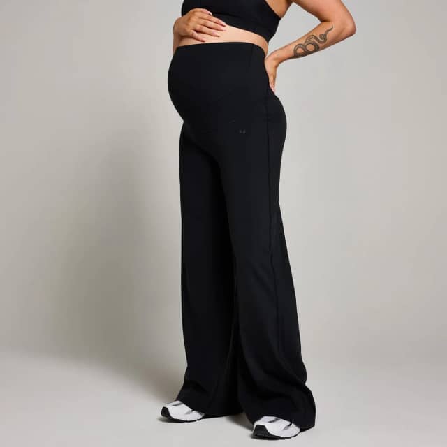 Myprotein MP Dames Zwangerschaps Wide Leg Legging - Zwart