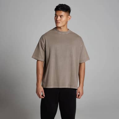 MP Heren Washed Oversized Katoenen T-Shirt - Falcon