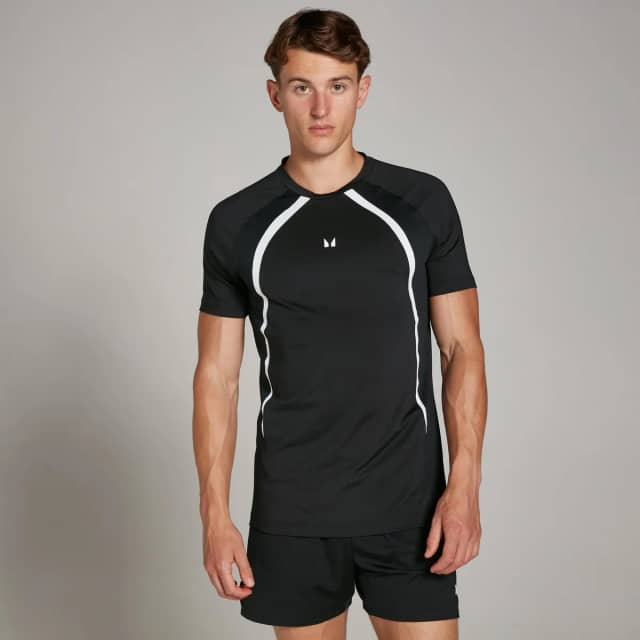 Myprotein MP Heren Tempo Panel T-Shirt - Zwart
