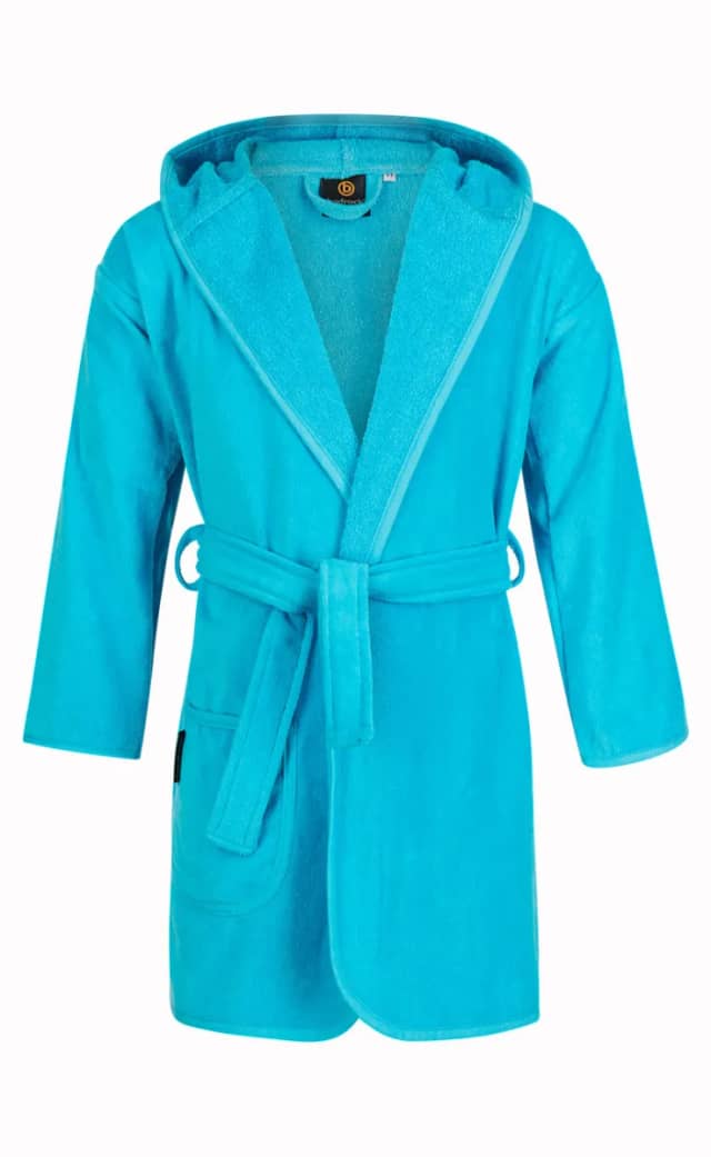 Badrock Baby badjas aquablauw met