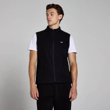 Myprotein MP gilet van fleecestof voor heren - Zwart