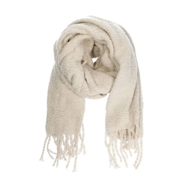 Manfield Beige Zachte Teddy Sjaal