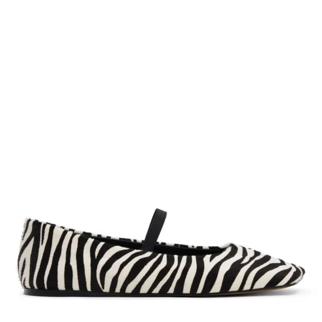 Sacha Zebra print ballerina's