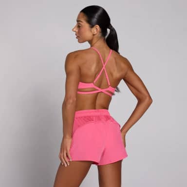 MP Women's Tempo Adjustable Strappy Back Sports Bra - Levendig Roze
