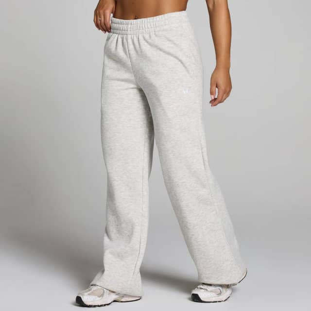 Myprotein MP Basics joggingbroek met rechte pijpen in petite lengtemaat voor dames - Gemêleerd grijs