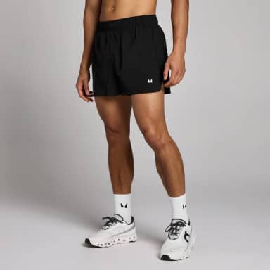 MP trainingsshort met binnenbeenlengte van 8 cm voor heren - Zwart