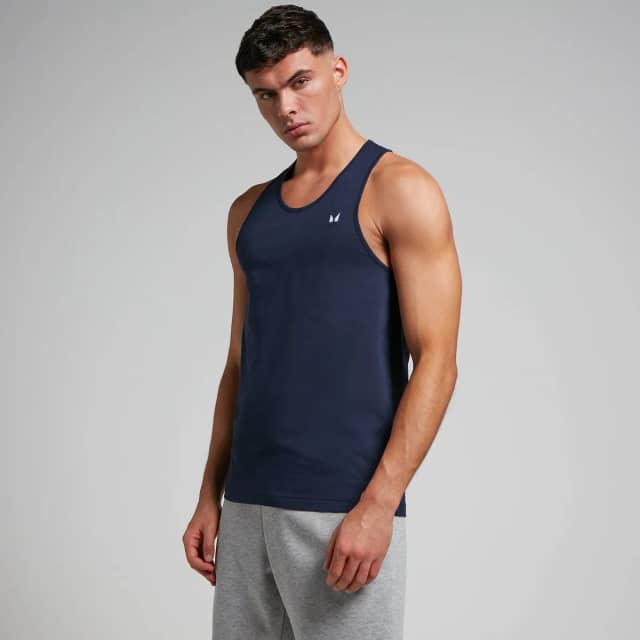 Myprotein MP Rest Day hemd met halternek voor heren - Marineblauw