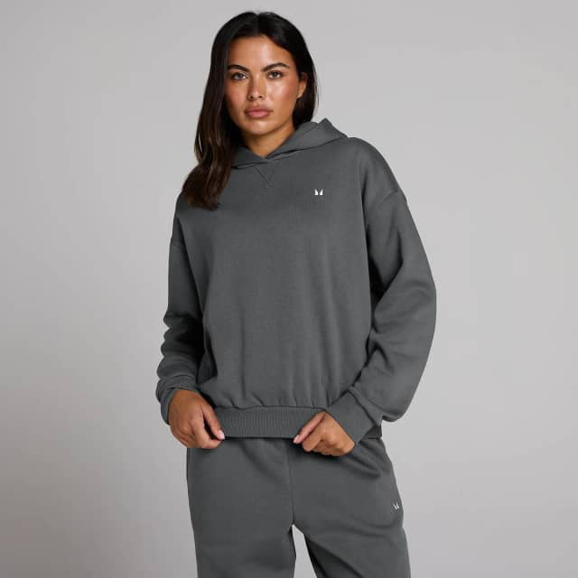 Myprotein MP Basics Oversized Hoodie voor Dames - Donkergrijs