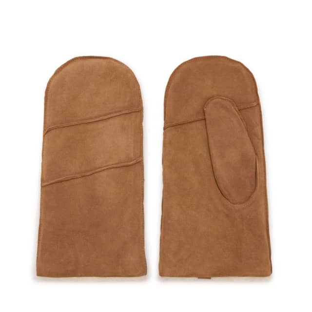 Manfield Cognac suède wanten