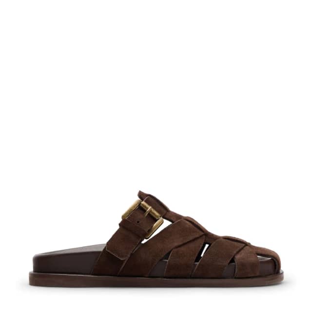 Sacha Bruine suède slippers
