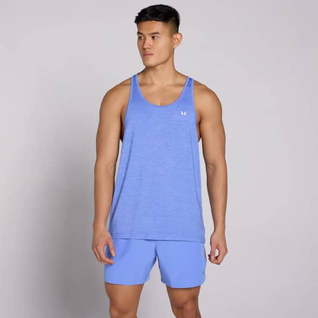 Myprotein MP Heren Tempo Marl Tanktop - Korenbloemblauw